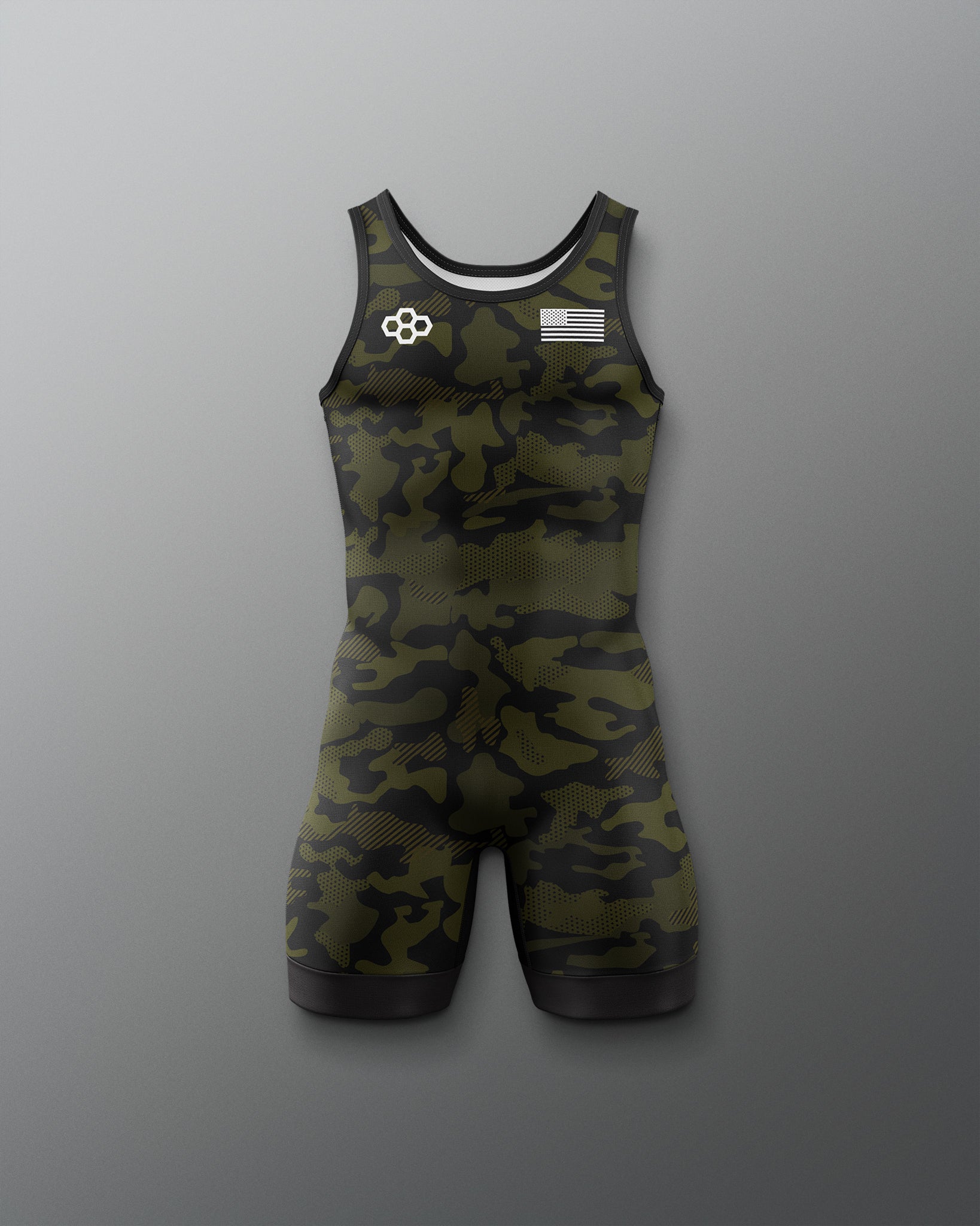 RUDIS Camo Boy's Elite Wrestling Singlet - Dominate the Mat