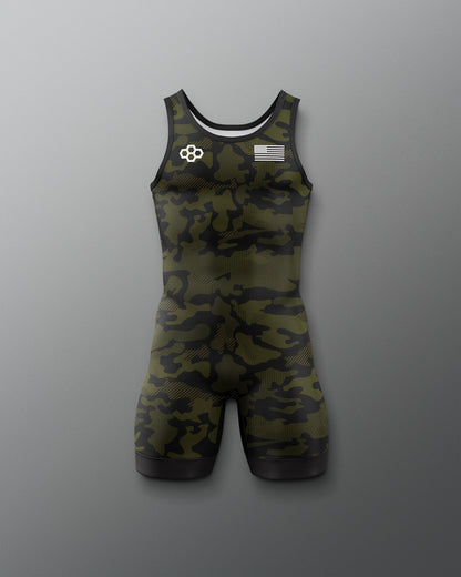 RUDIS Camo Boy's Elite Wrestling Singlet - Dominate the Mat