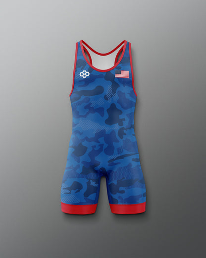 RUDIS Camo Boy's Elite Wrestling Singlet - Dominate the Mat