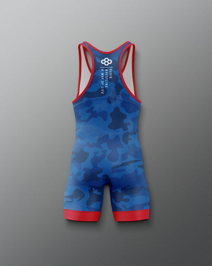 RUDIS Camo Boy's Elite Wrestling Singlet - Dominate the Mat