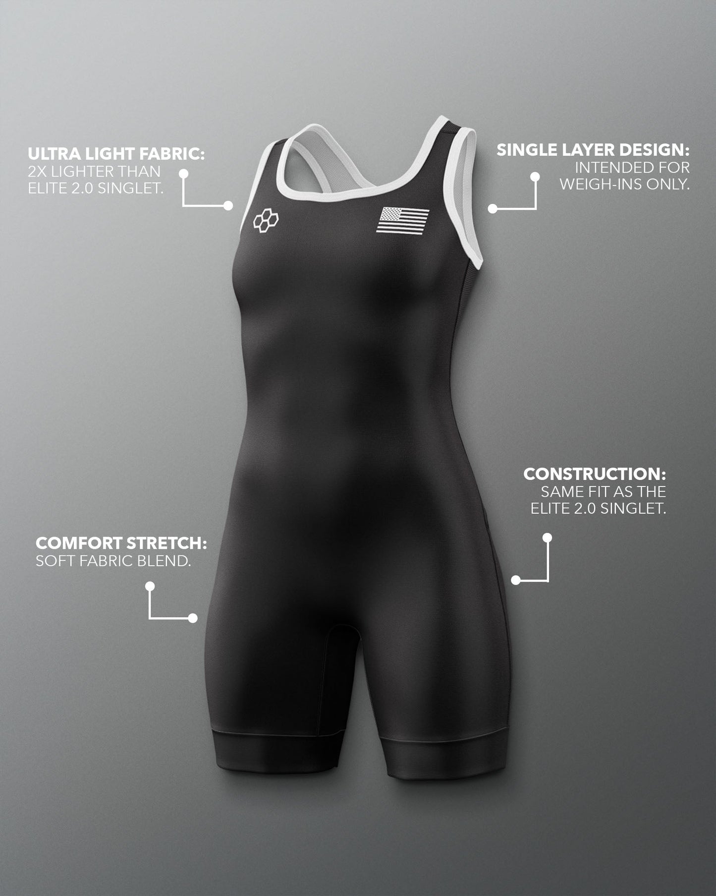 RUDIS RUDIS Flag Women's Weigh-In Singlet