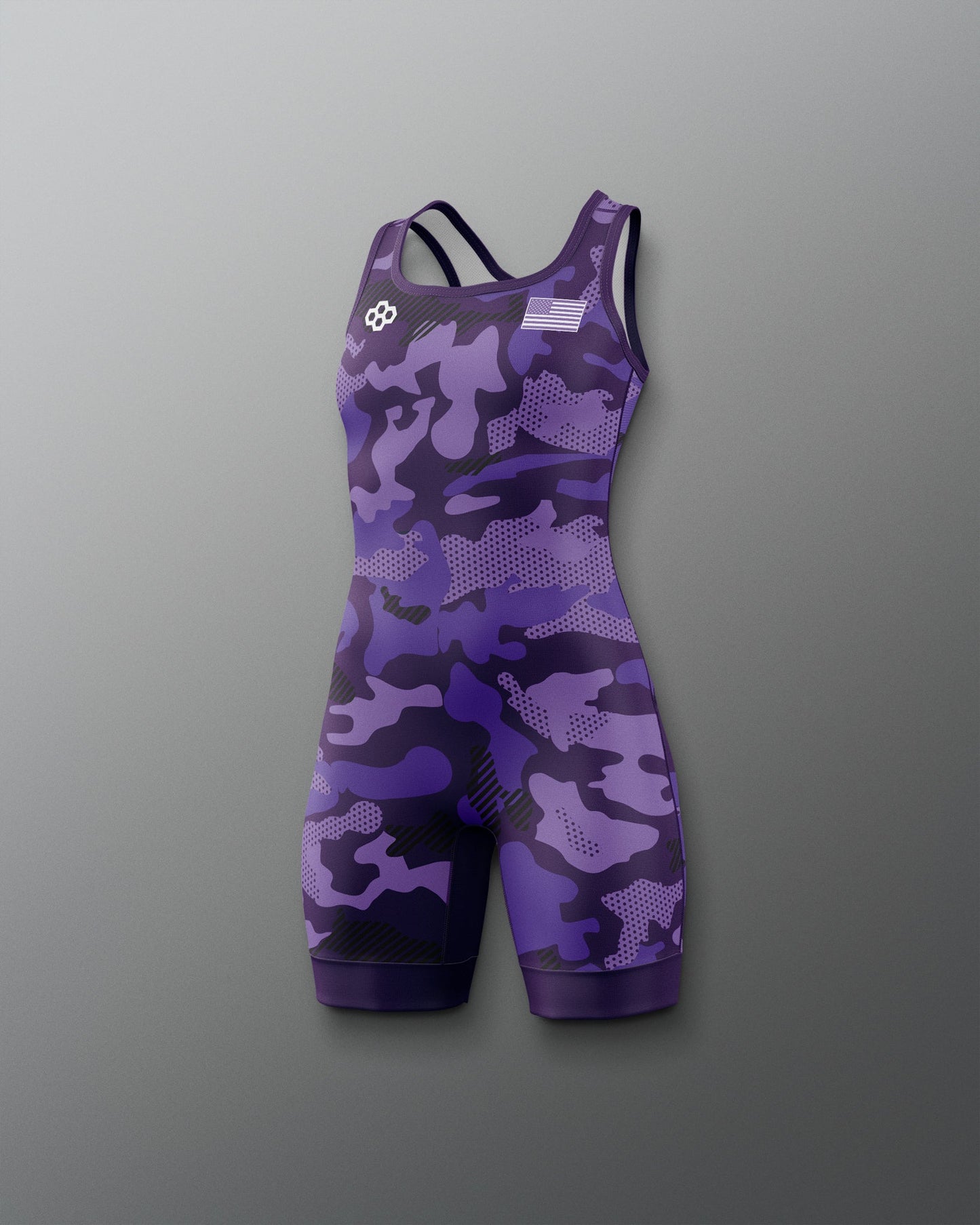 RUDIS Camo Girl's Elite Wrestling Singlet - Dominate the Mat