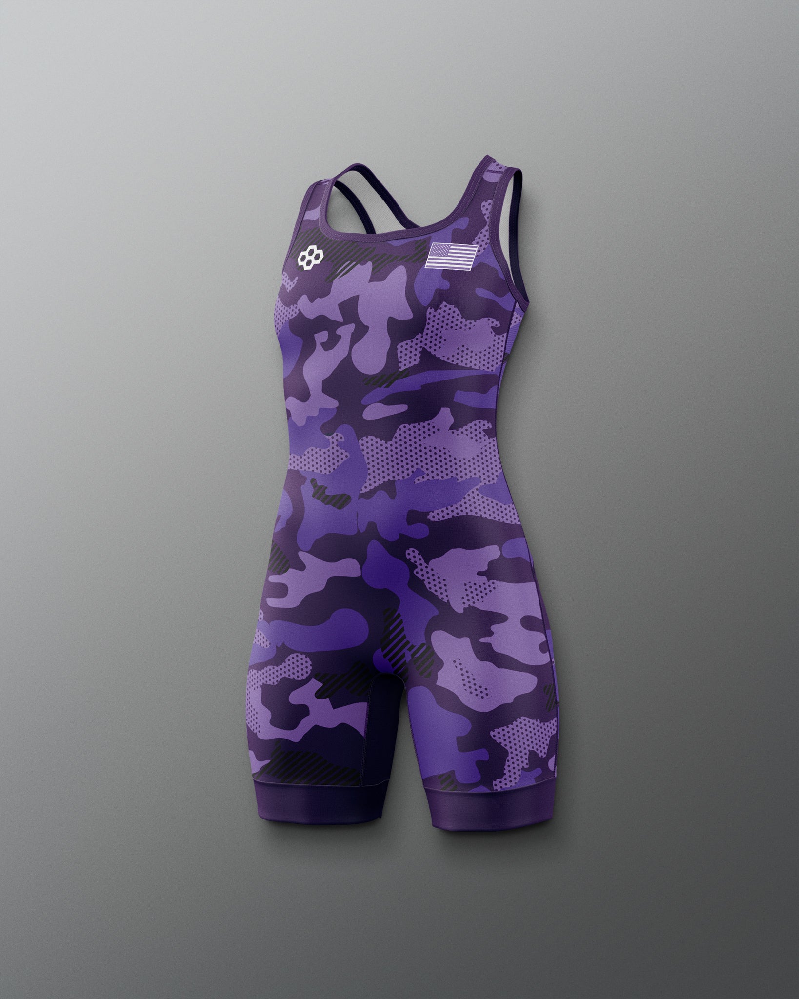 RUDIS Camo Girl's Elite Wrestling Singlet - Dominate the Mat