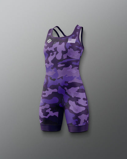 RUDIS Camo Girl's Elite Wrestling Singlet - Dominate the Mat