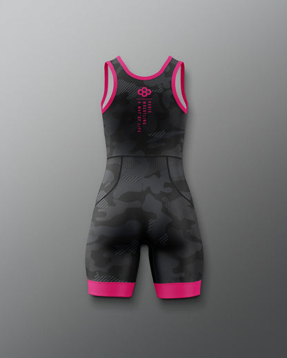 RUDIS Camo Girl's Elite Wrestling Singlet - Dominate the Mat