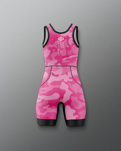 RUDIS Camo Girl's Elite Wrestling Singlet - Dominate the Mat