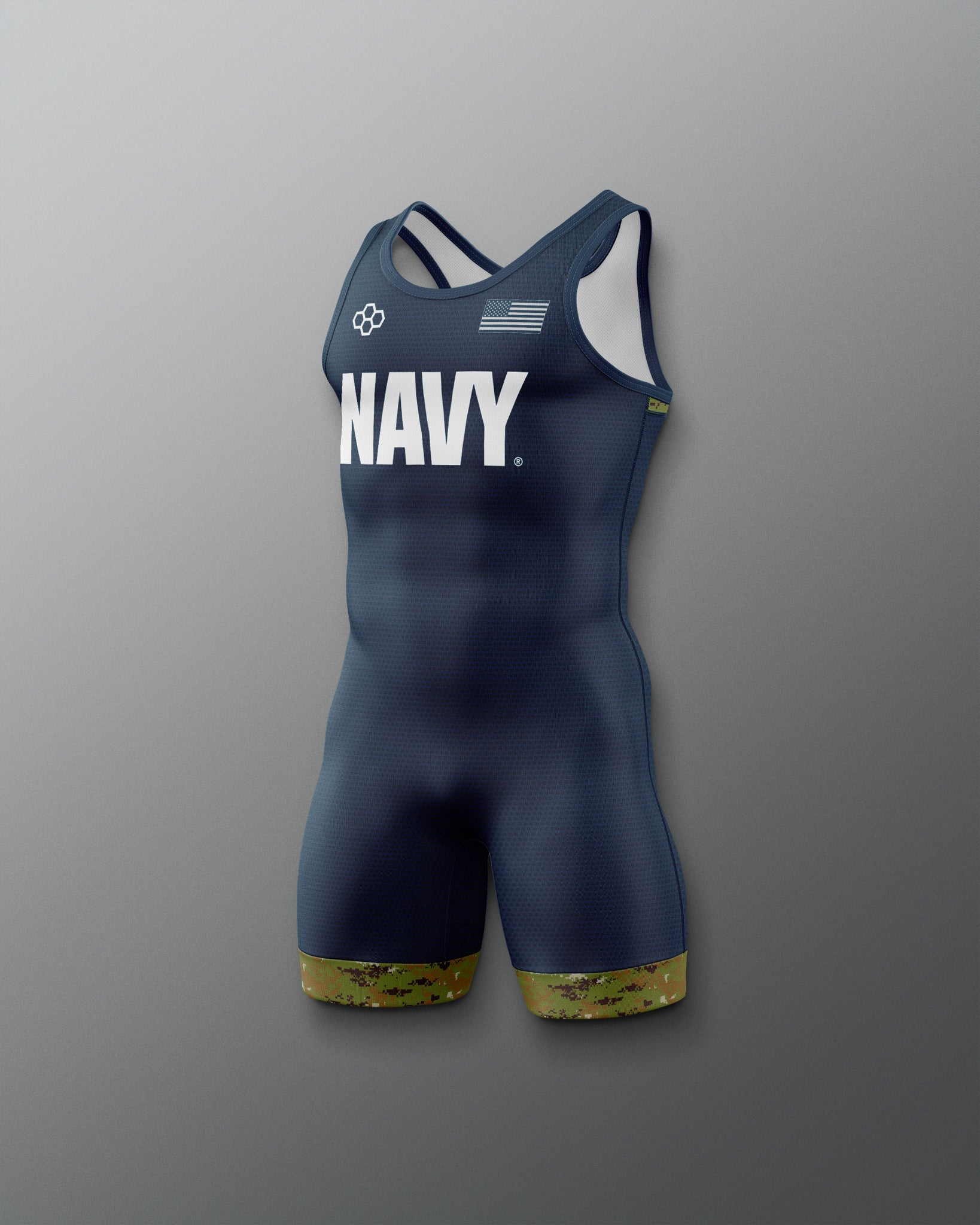 RUDIS U.S. Navy Digital Woodland Youth Elite Wrestling Singlet
