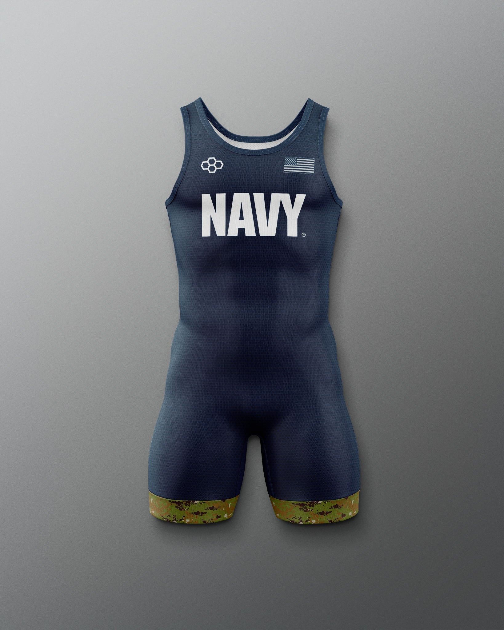 RUDIS U.S. Navy Digital Woodland Youth Elite Wrestling Singlet