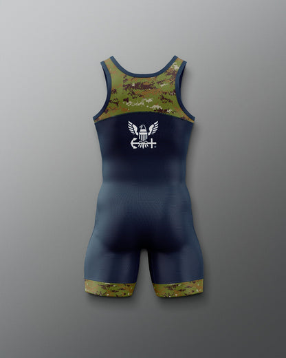 RUDIS U.S. Navy Digital Woodland Youth Elite Wrestling Singlet