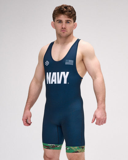 RUDIS U.S. Navy Digital Woodland Elite Wrestling Singlet - Command the Moment