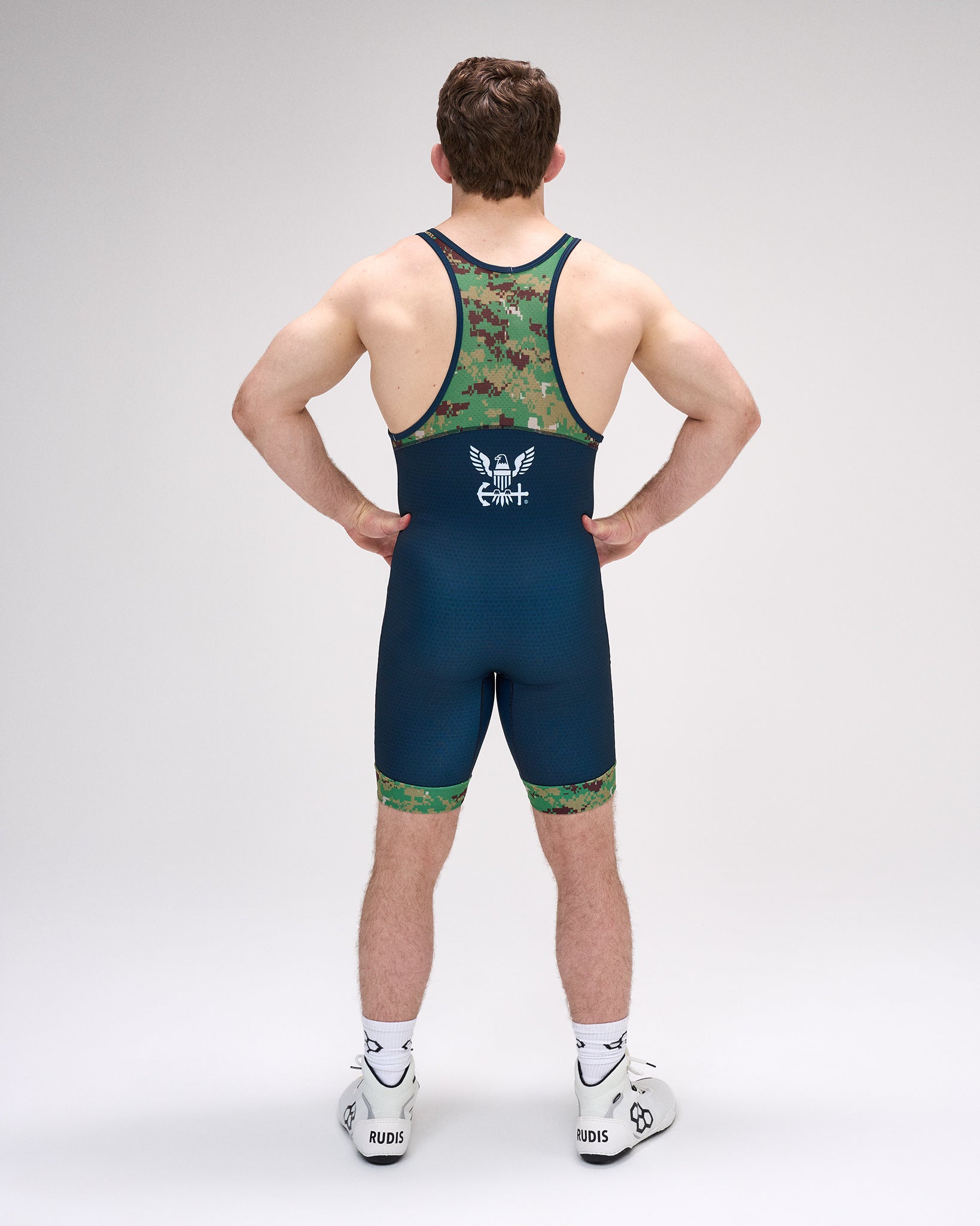 RUDIS U.S. Navy Digital Woodland Elite Wrestling Singlet - Command the Moment