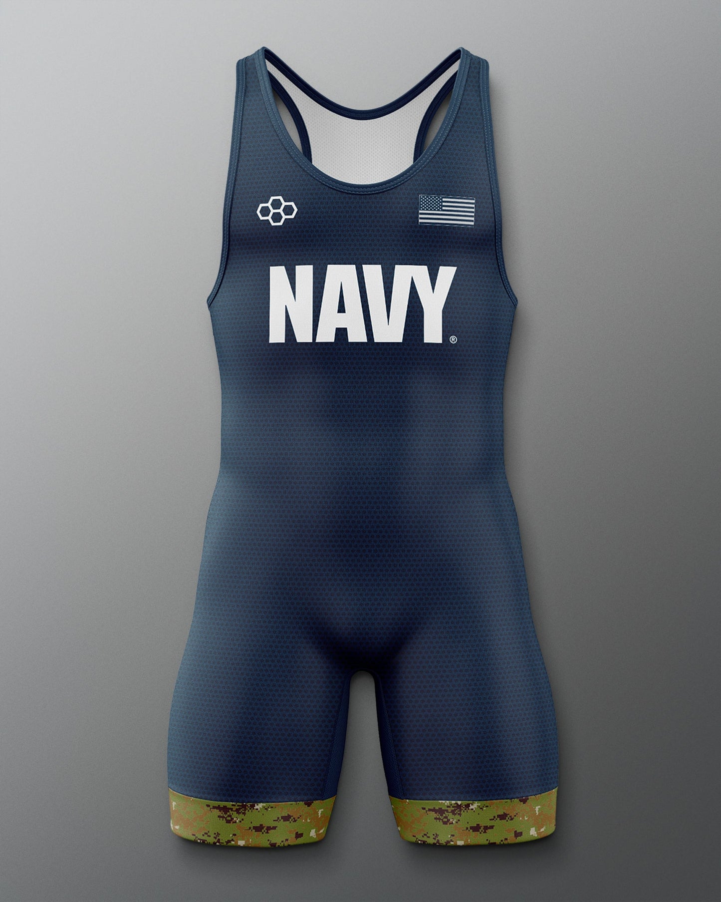 RUDIS U.S. Navy Digital Woodland Elite Wrestling Singlet - Command the Moment