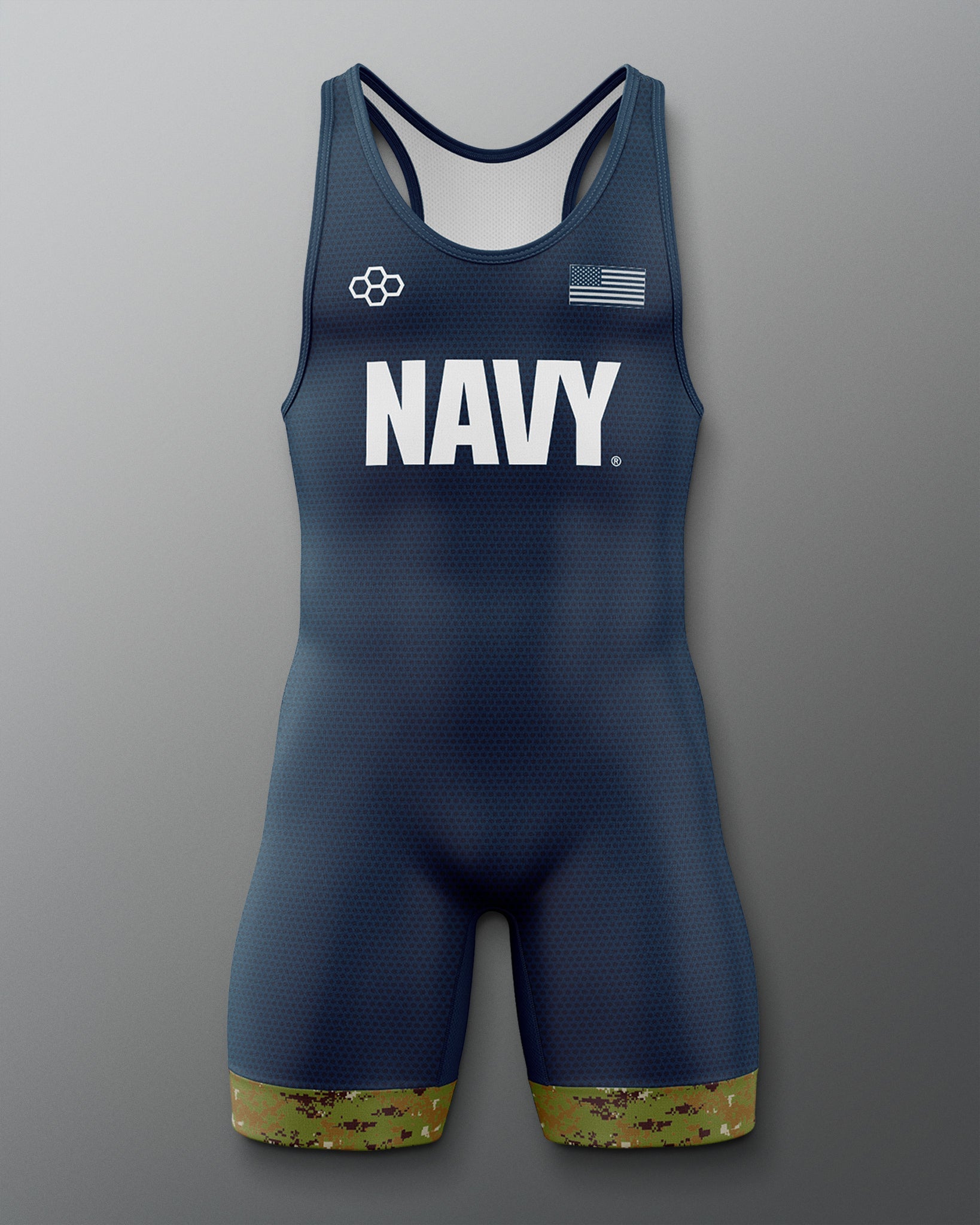 RUDIS U.S. Navy Digital Woodland Elite Wrestling Singlet - Command the Moment