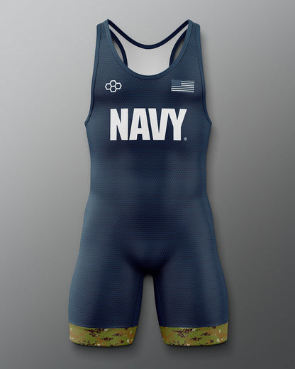RUDIS U.S. Navy Digital Woodland Elite Wrestling Singlet - Command the Moment