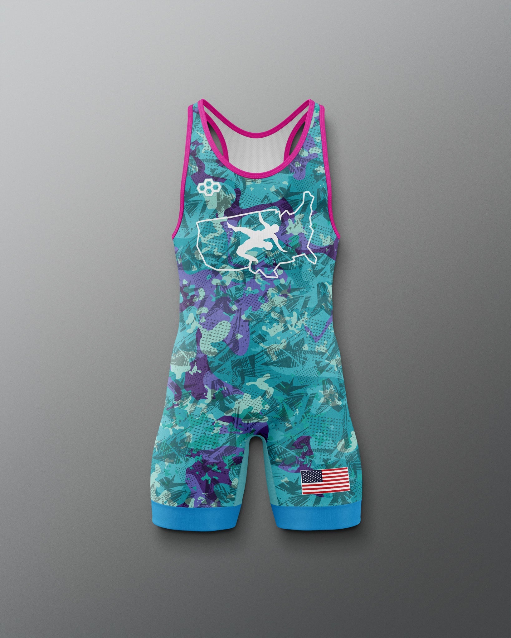 RUDIS USA Wrestling Boy's 2.0 Elite Freestyle Singlet - Official Gear