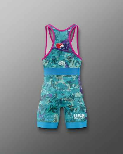 RUDIS USA Wrestling Boy's 2.0 Elite Freestyle Singlet - Official Gear