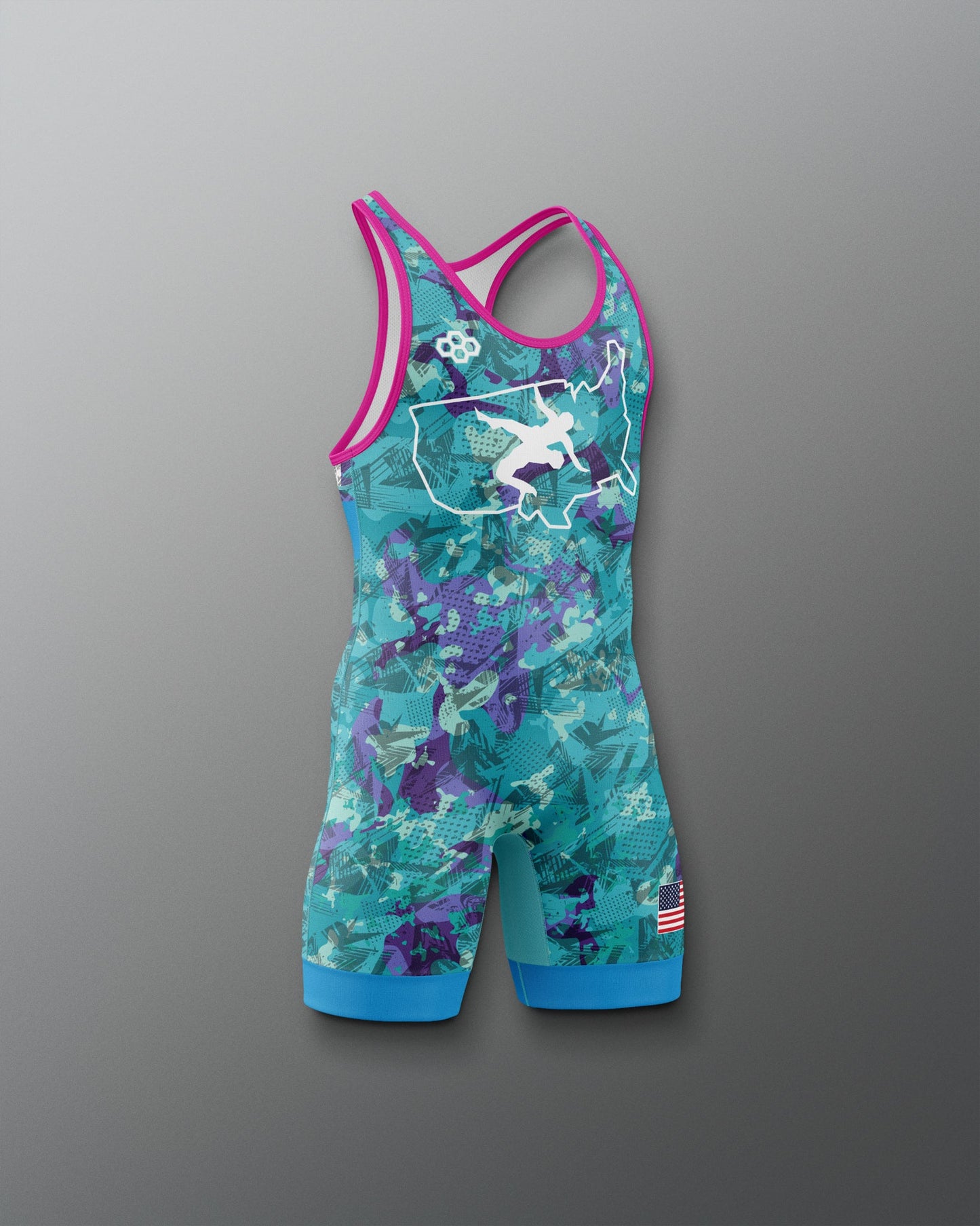 RUDIS USA Wrestling Boy's 2.0 Elite Freestyle Singlet - Official Gear
