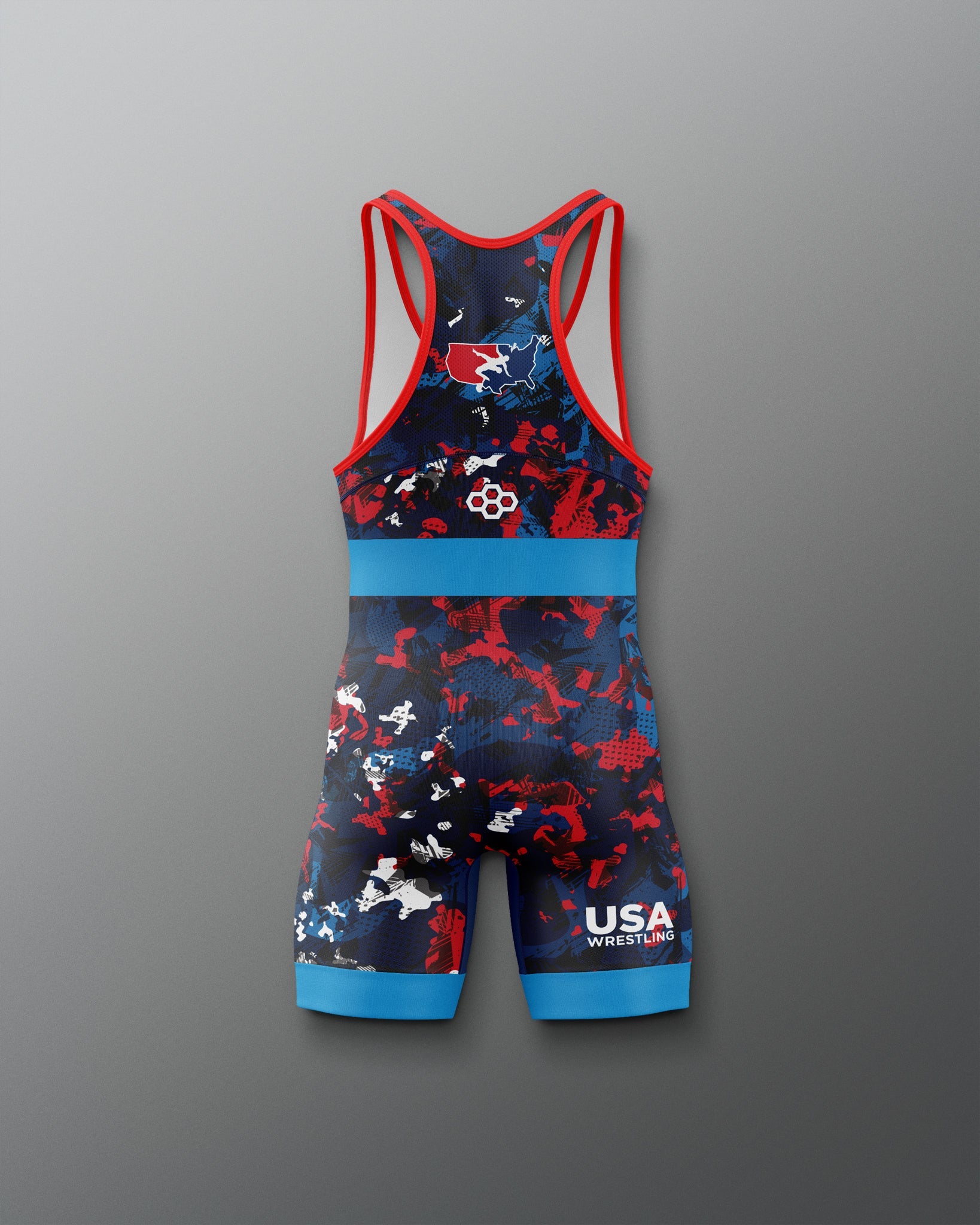 RUDIS USA Wrestling Boy's 2.0 Elite Freestyle Singlet - Official Gear