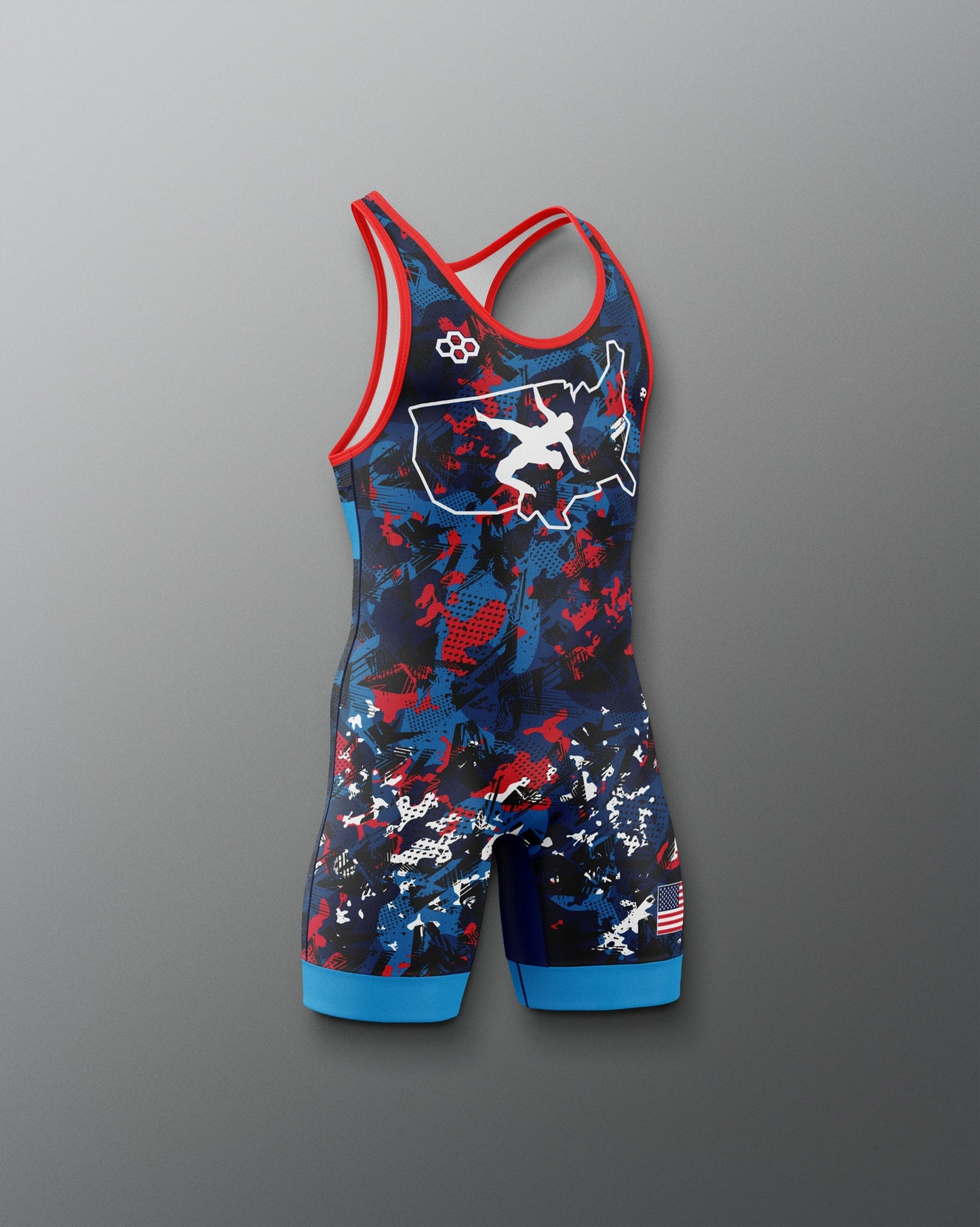 RUDIS USA Wrestling Boy's 2.0 Elite Freestyle Singlet - Official Gear