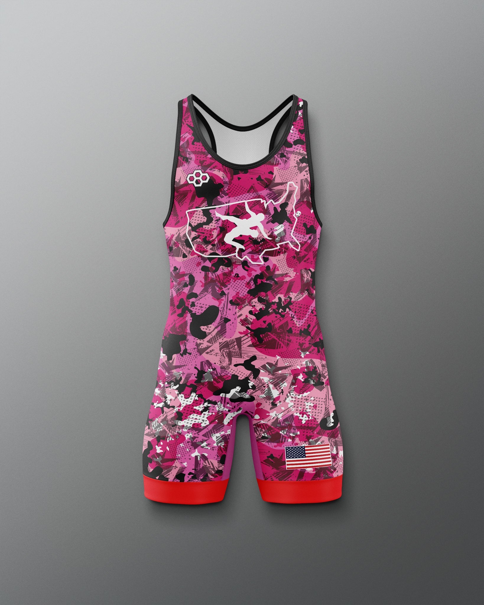 RUDIS USA Wrestling Boy's 2.0 Elite Freestyle Singlet - Official Gear
