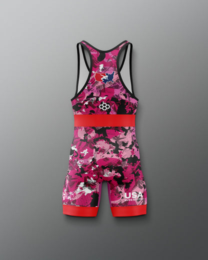 RUDIS USA Wrestling Boy's 2.0 Elite Freestyle Singlet - Official Gear