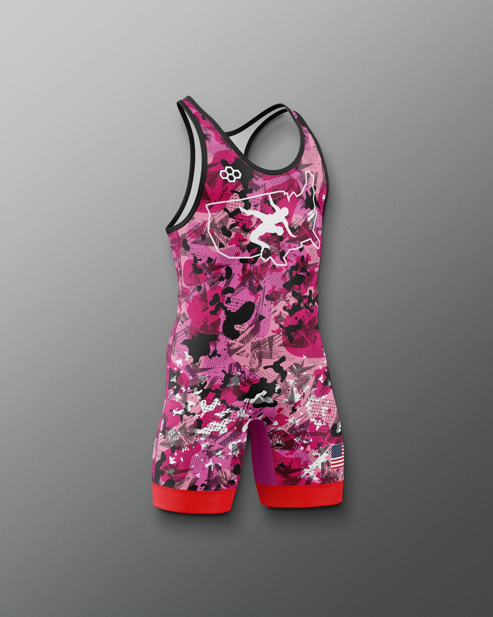 RUDIS USA Wrestling Boy's 2.0 Elite Freestyle Singlet - Official Gear