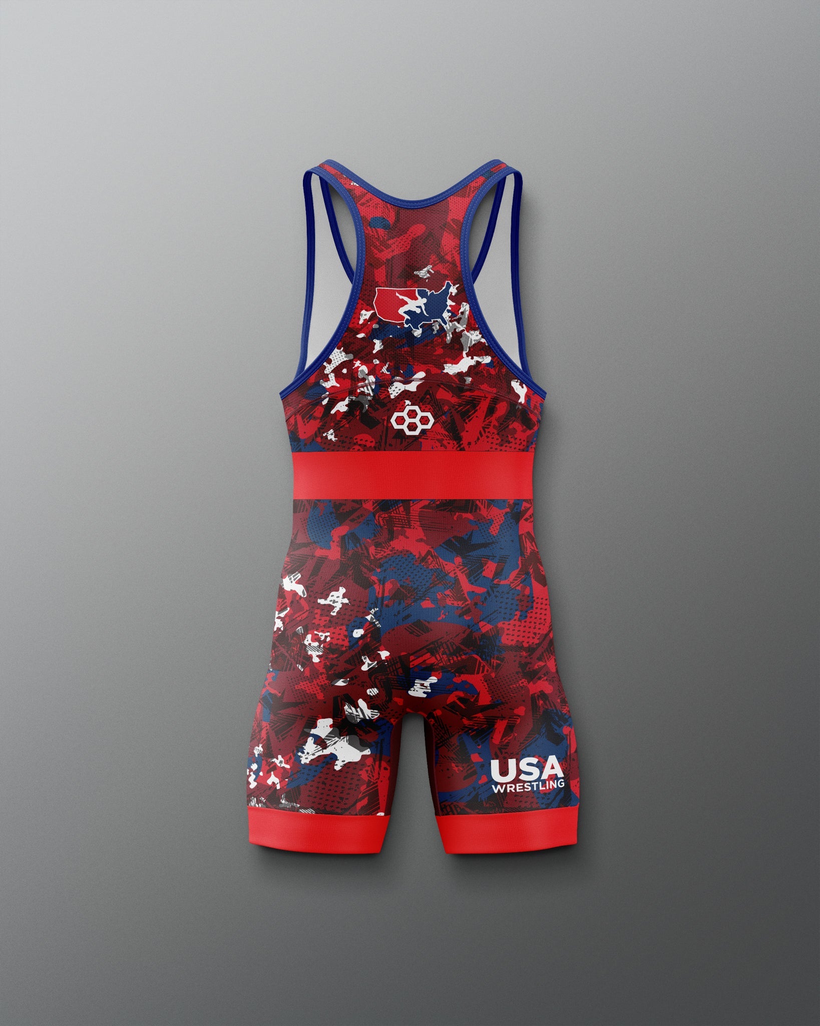 RUDIS USA Wrestling Boy's 2.0 Elite Freestyle Singlet - Official Gear