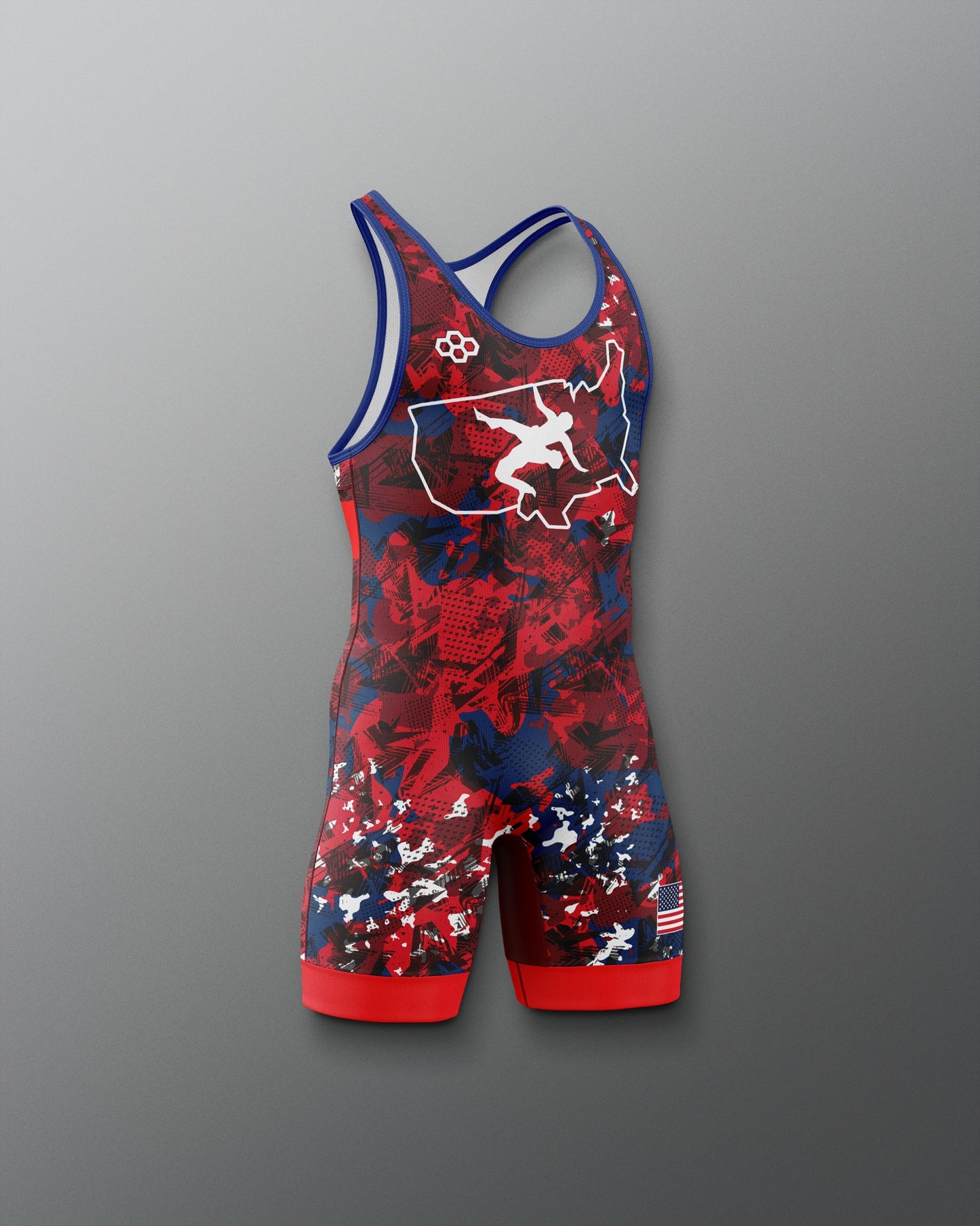RUDIS USA Wrestling Boy's 2.0 Elite Freestyle Singlet - Official Gear