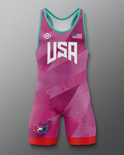 RUDIS USA Wrestling Grit Icon 2.0 Elite Freestyle Singlet for Men