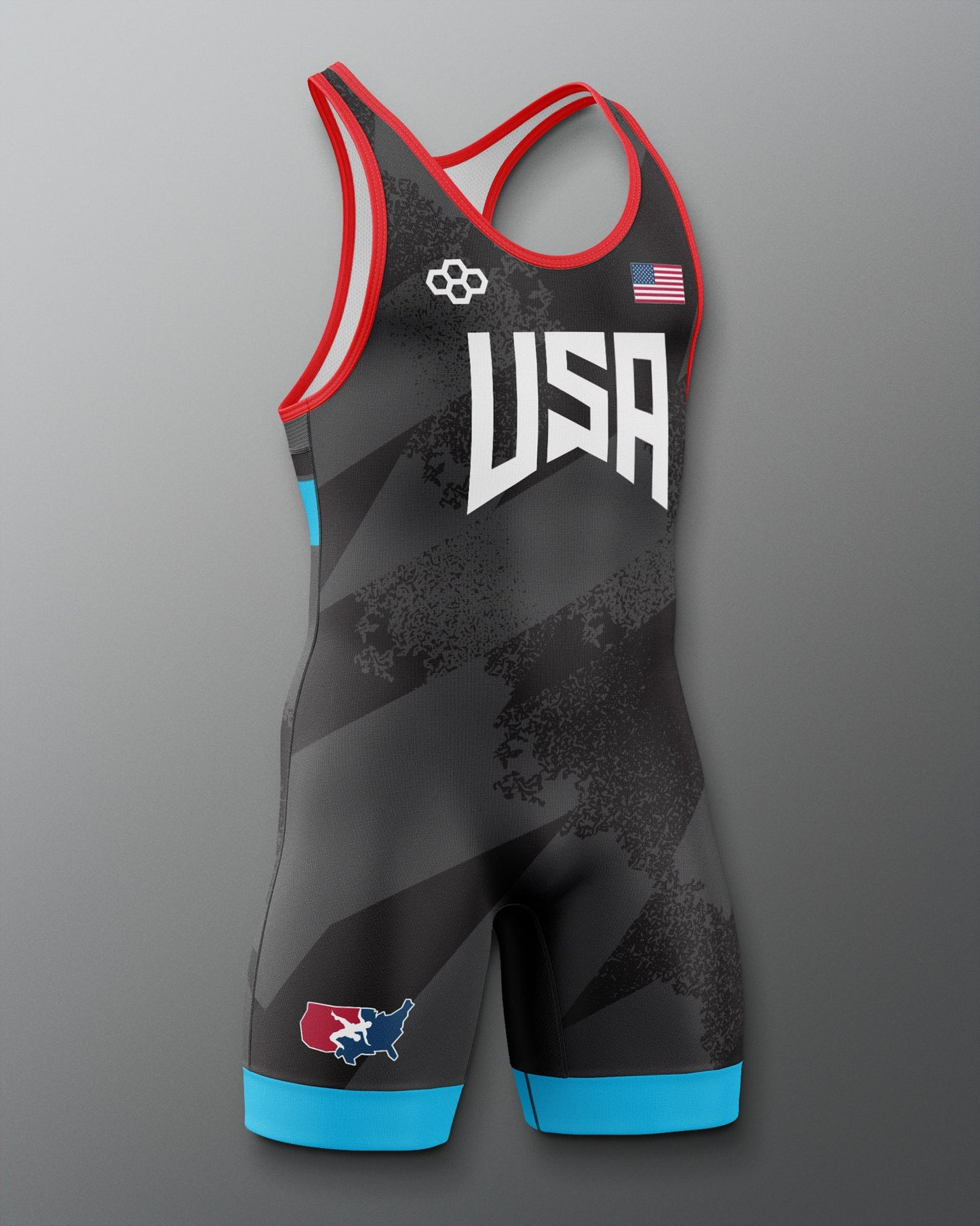 RUDIS USA Wrestling Grit Icon 2.0 Elite Freestyle Singlet for Men