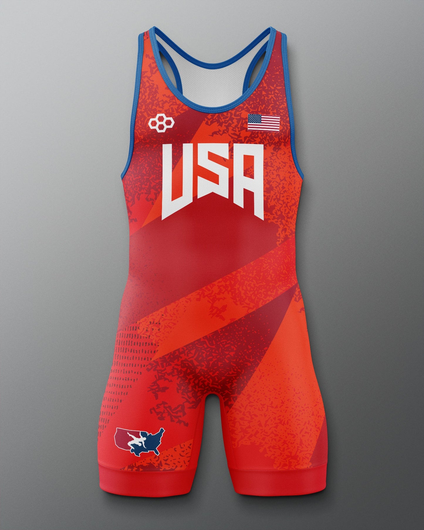 RUDIS USA Wrestling Grit Icon 2.0 Elite Freestyle Singlet for Men