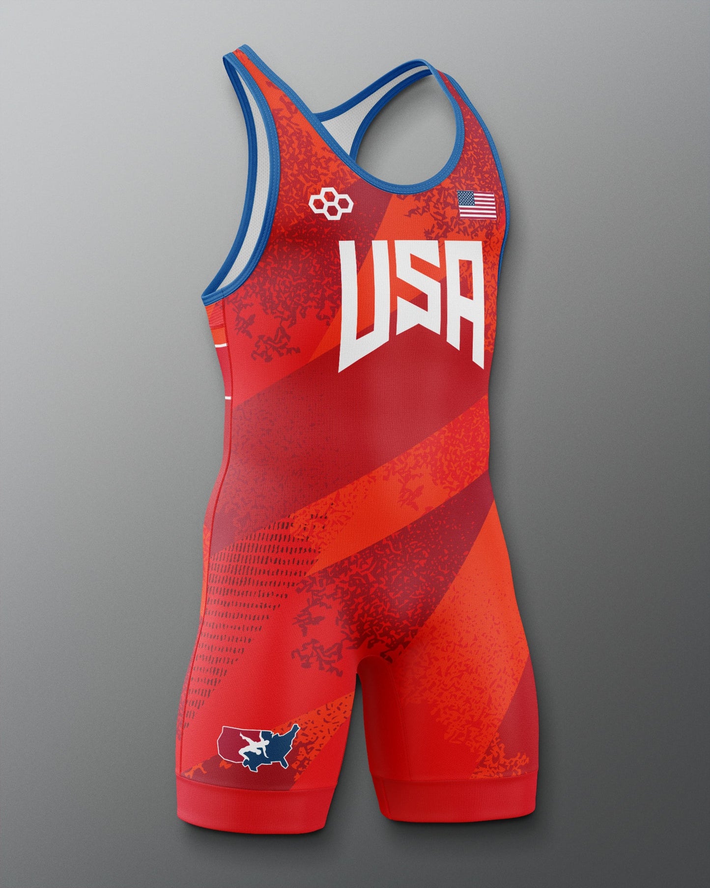 RUDIS USA Wrestling Grit Icon 2.0 Elite Freestyle Singlet for Men