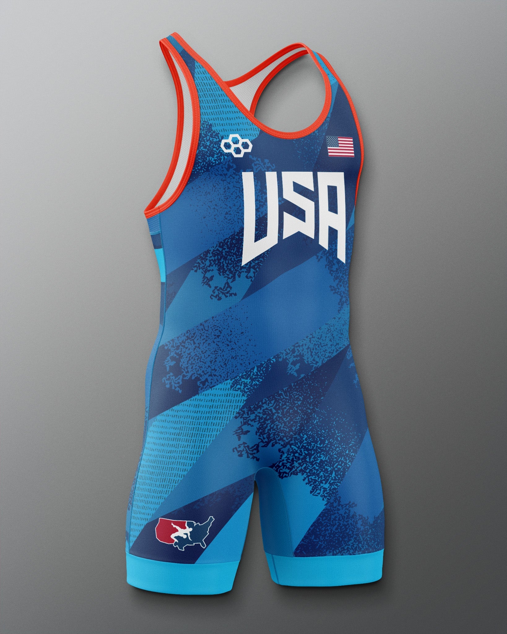 RUDIS USA Wrestling Grit Icon 2.0 Elite Freestyle Singlet for Men