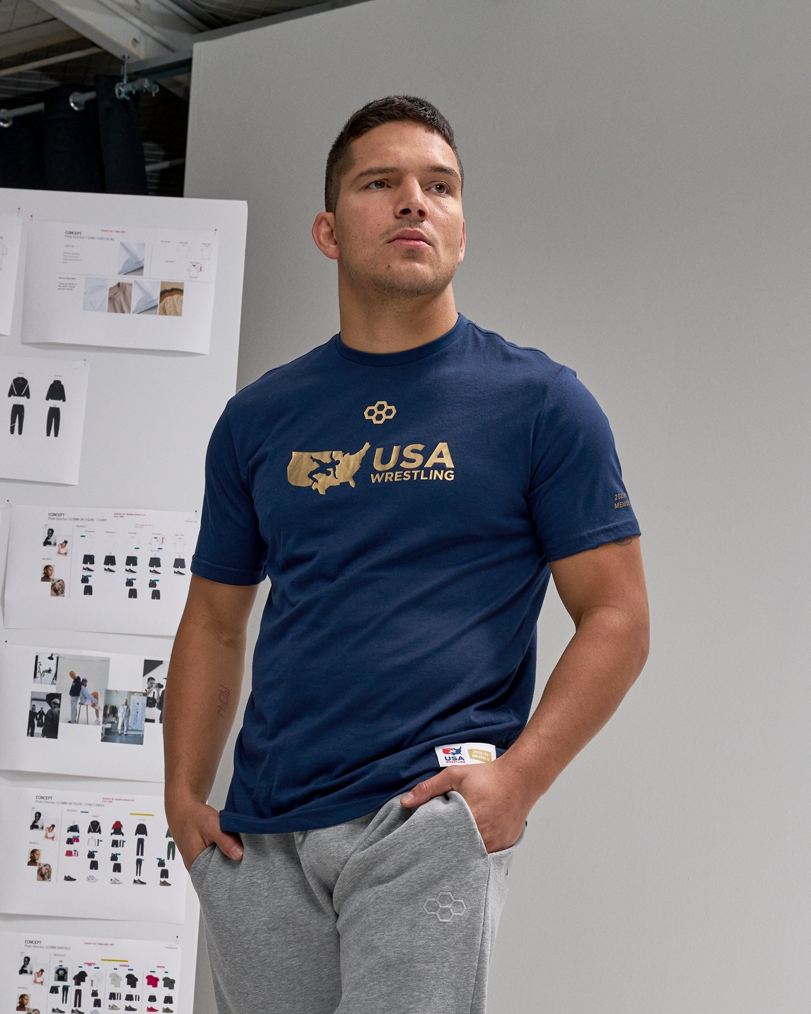 RUDIS USA Wrestling Gold Medal Elite Super Soft T-Shirt