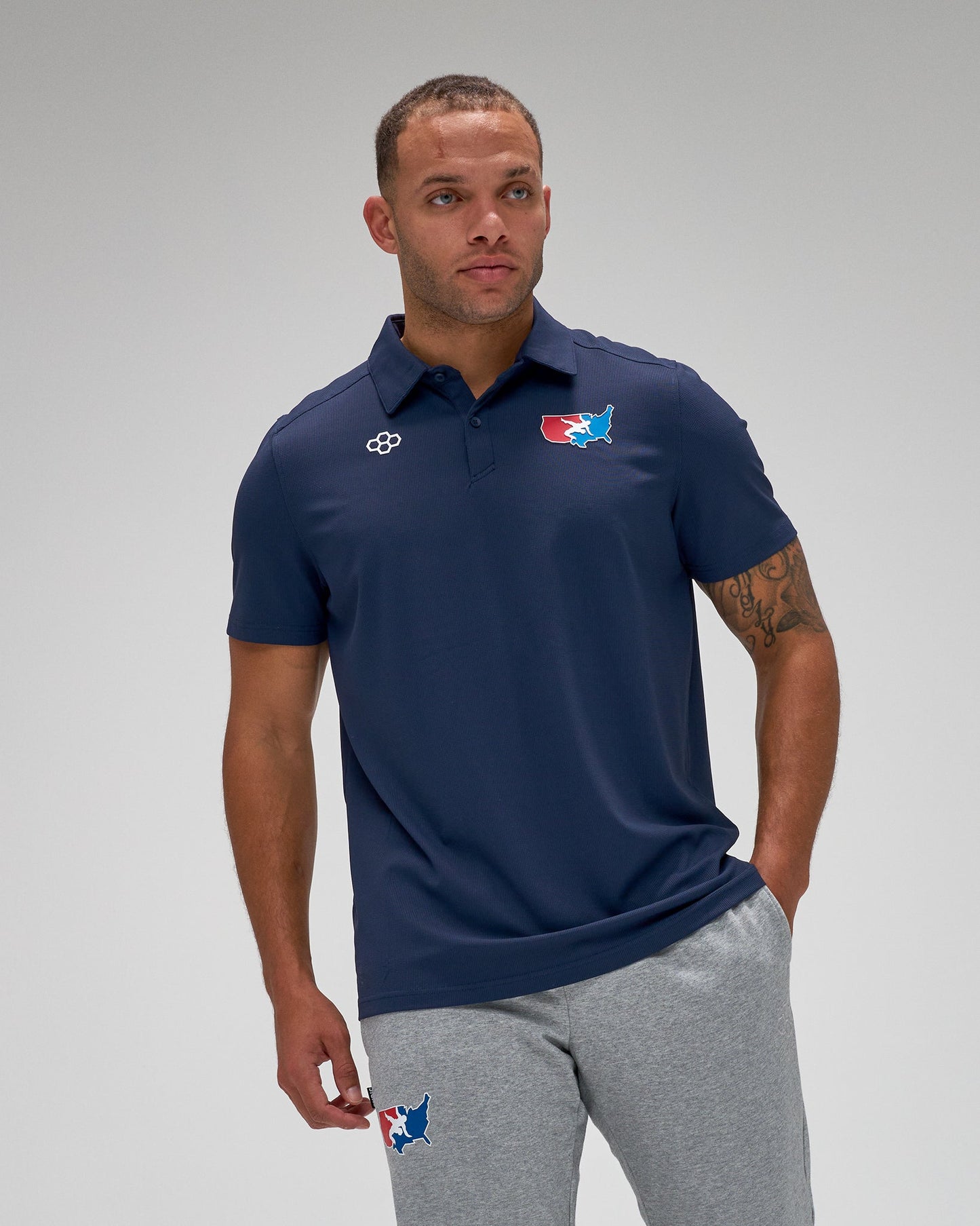 RUDIS USA Wrestling Go-To Hex Polo