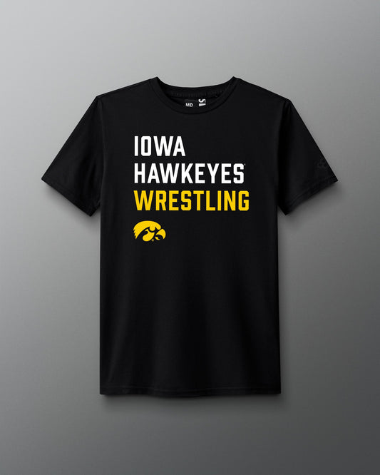 RUDIS Iowa Wrestling Stacked T-Shirt
