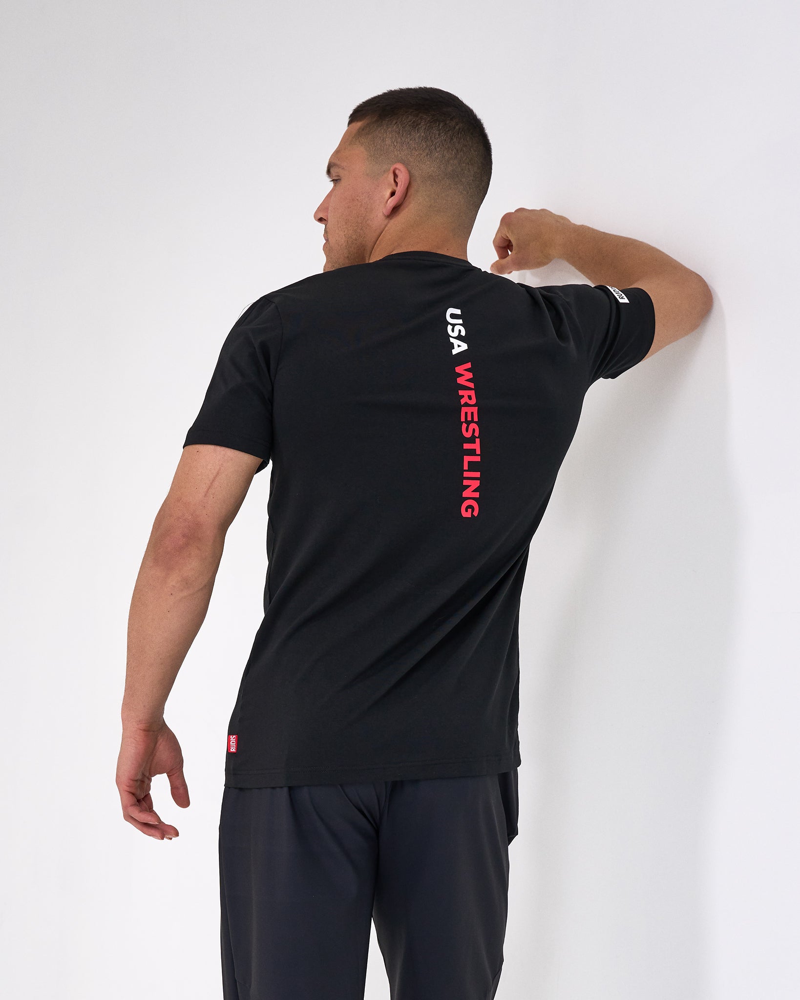 RUDIS USA Wrestling Map Hybrid T-Shirt