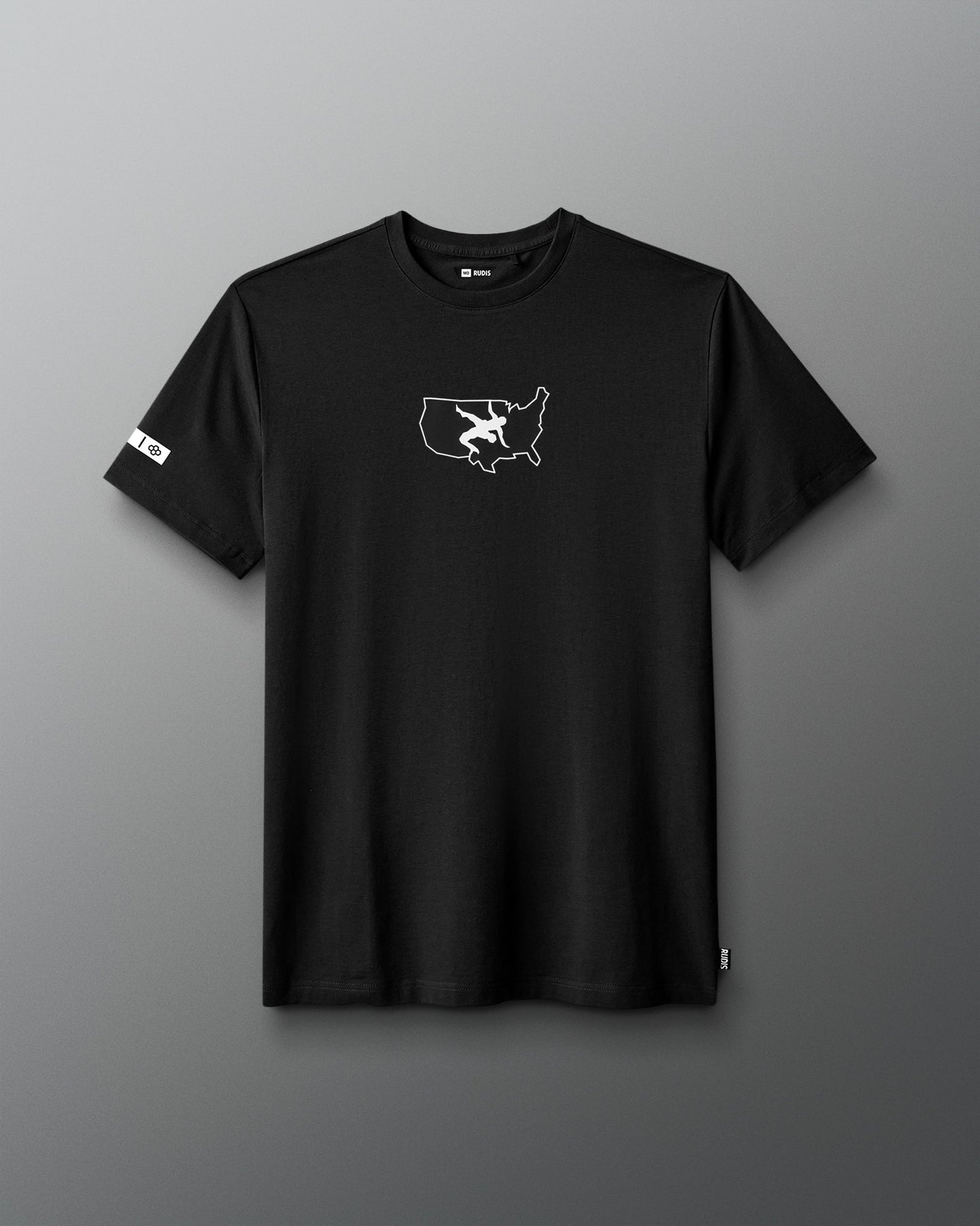 RUDIS USA Wrestling Map Hybrid T-Shirt