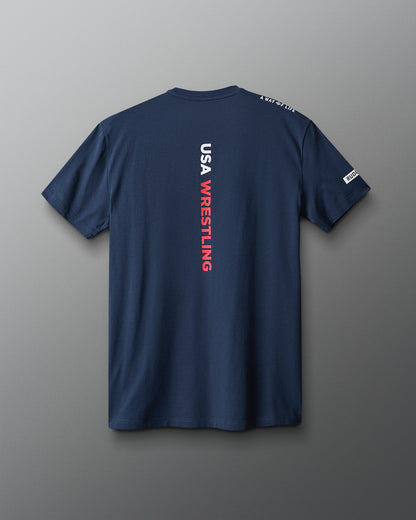 RUDIS USA Wrestling Map Hybrid T-Shirt