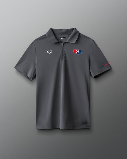 RUDIS USA Wrestling Stretch Pique Zip Polo