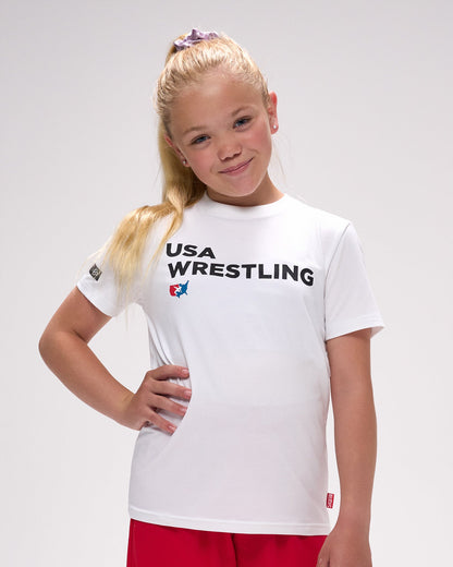 RUDIS USA Wrestling Stack Youth Hybrid T-Shirt