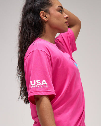 RUDIS USA Wrestling Boxy Hybrid T-Shirt