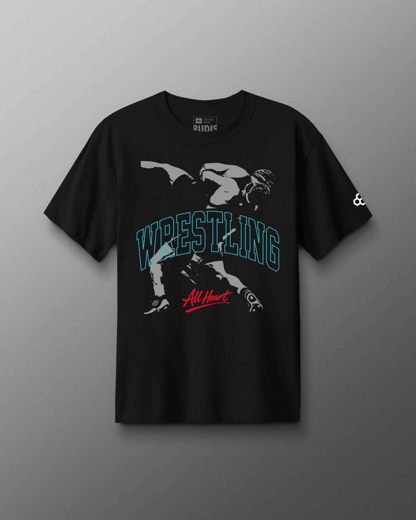 RUDIS Wrestle All Heart Heavyweight T-Shirt