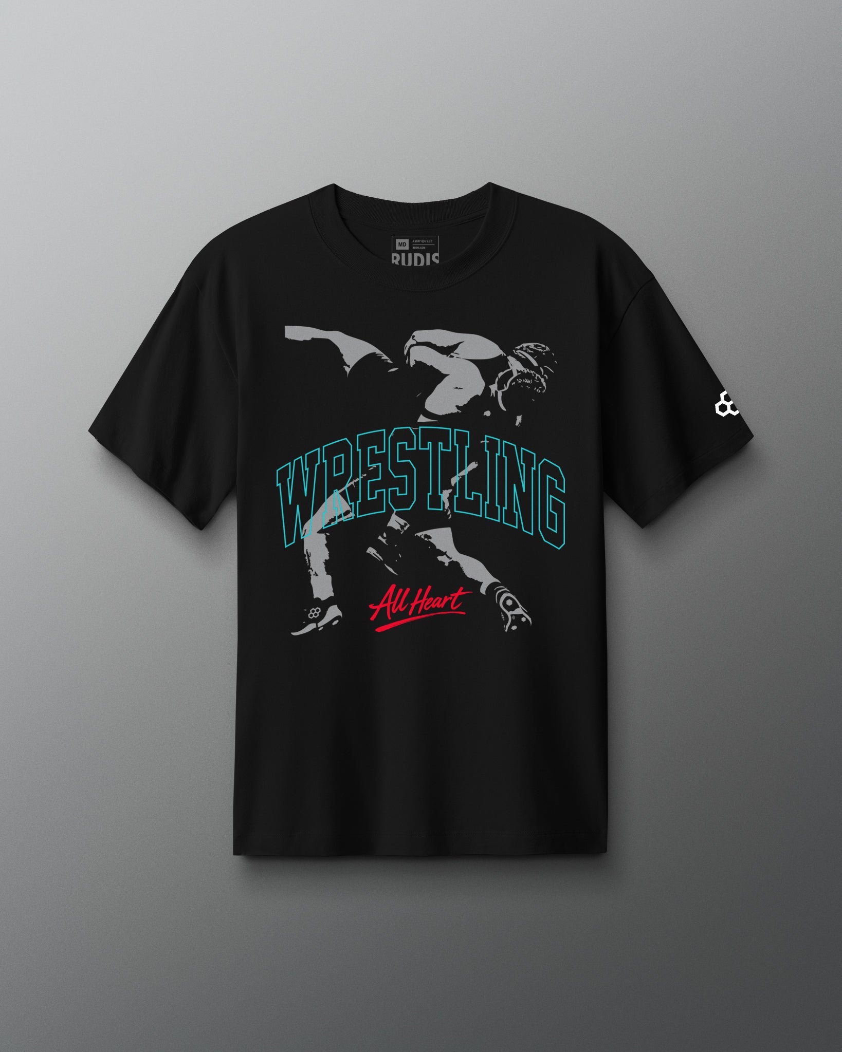RUDIS Wrestle All Heart Heavyweight T-Shirt