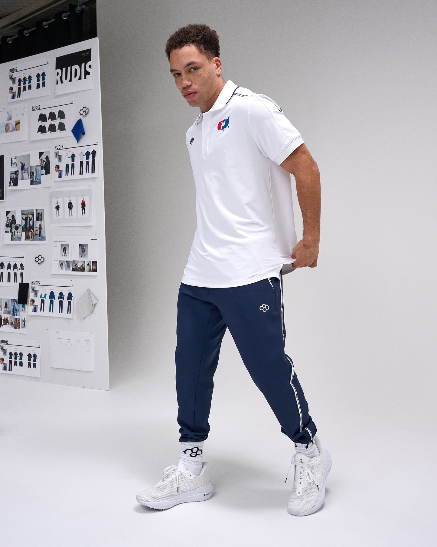 RUDIS USA Wrestling Chronicle Elite Snap Polo for Men