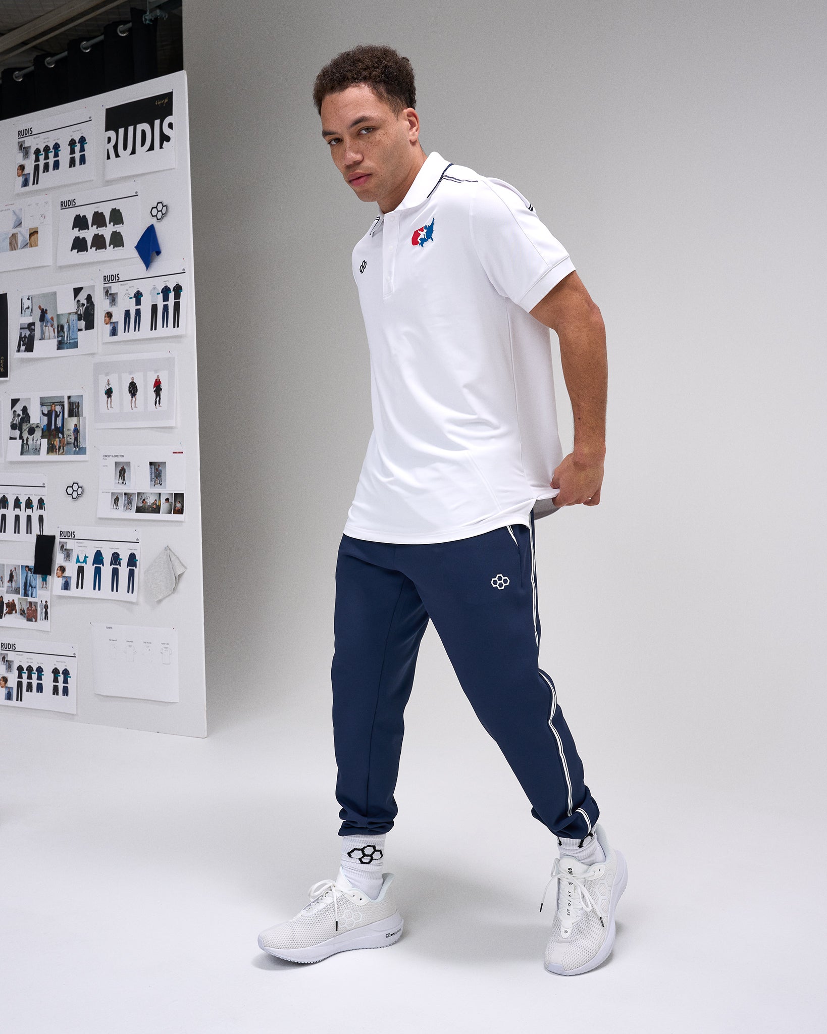 RUDIS USA Wrestling Chronicle Elite Snap Polo for Men