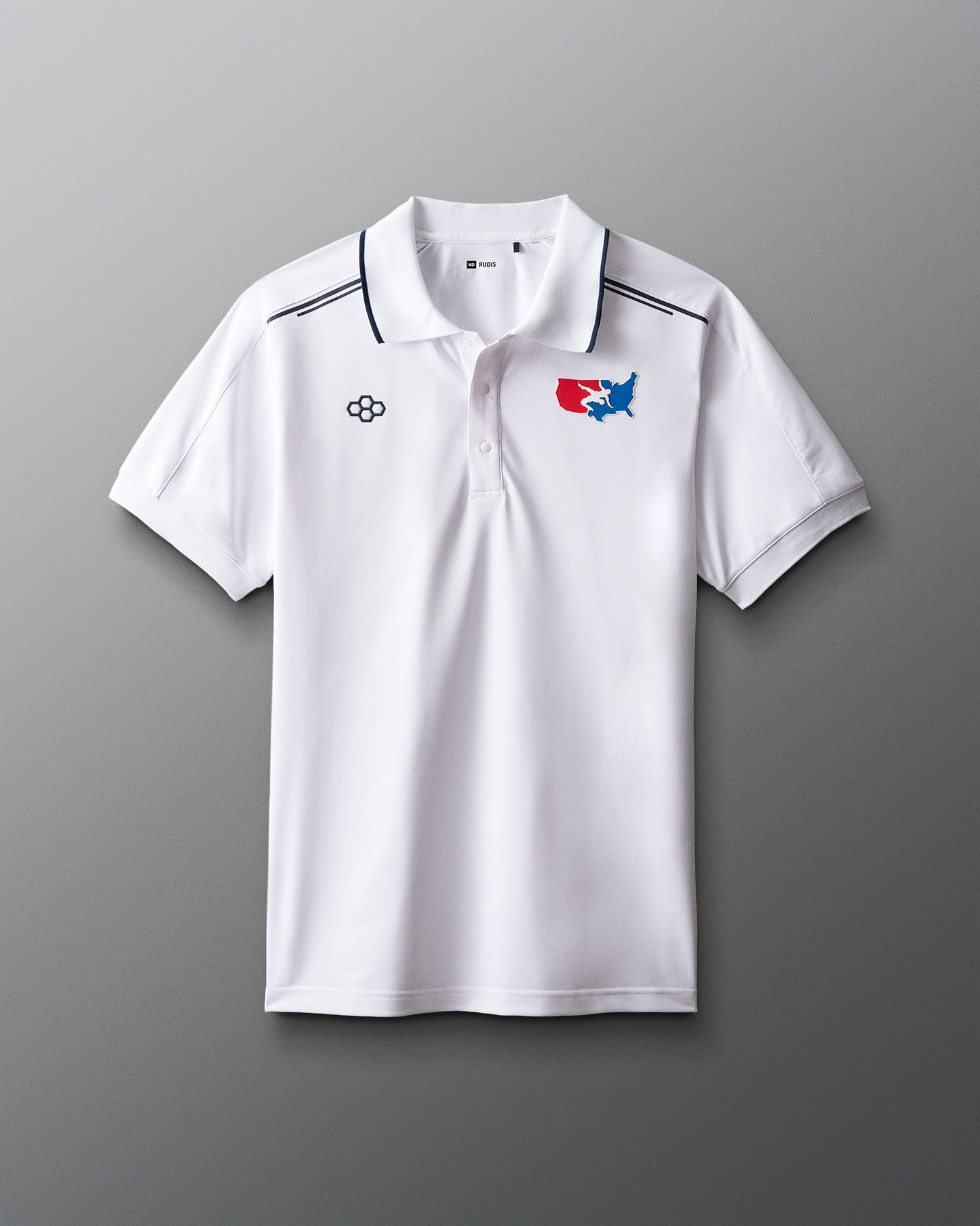 RUDIS USA Wrestling Chronicle Elite Snap Polo for Men