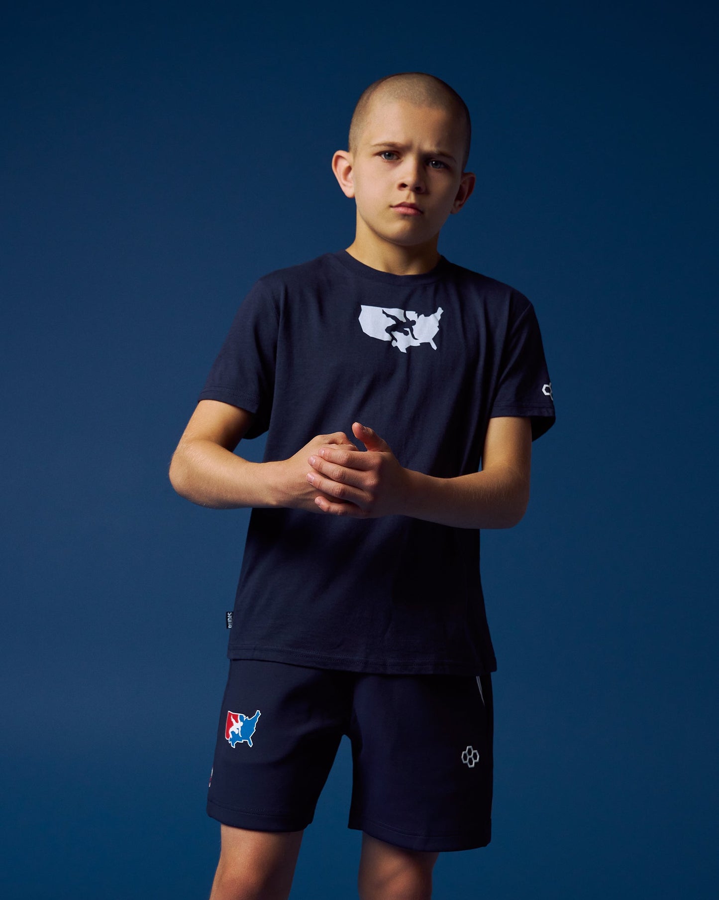 RUDIS USA Wrestling Logo Block Youth Elite T-Shirt - Official Gear