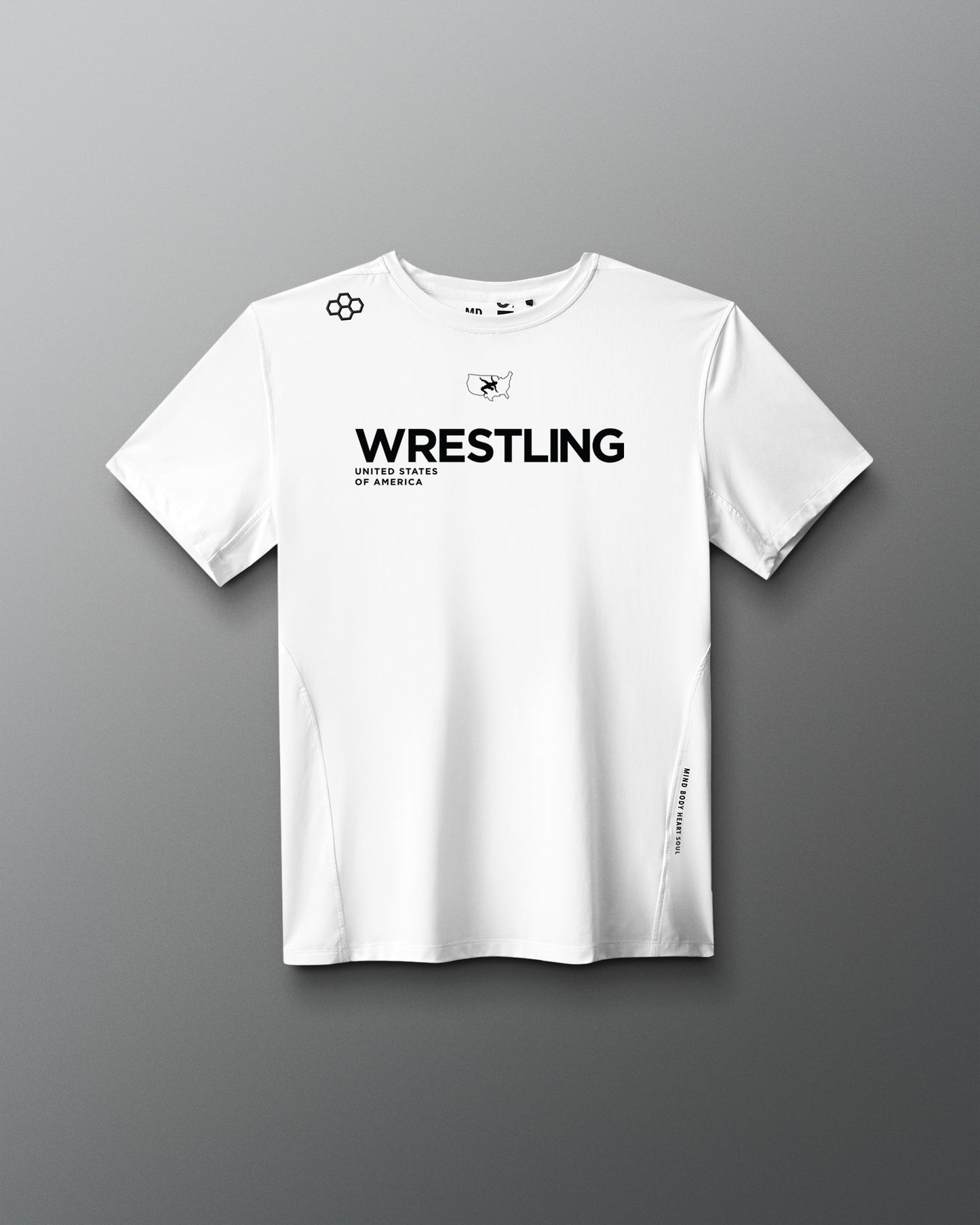 RUDIS USA Wrestling Performance Heather T-Shirt - Elevate Your Game