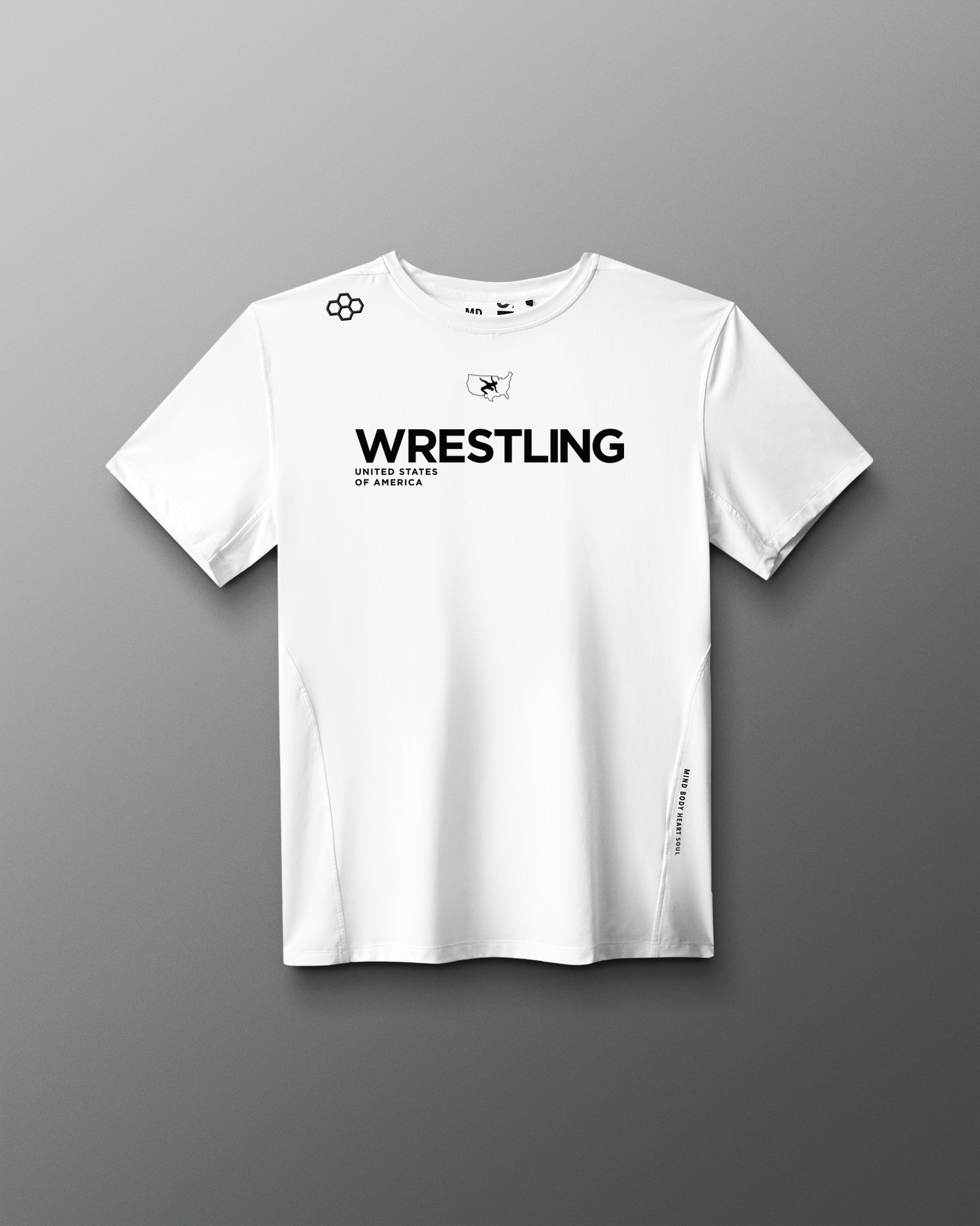 RUDIS USA Wrestling Performance Heather T-Shirt - Elevate Your Game